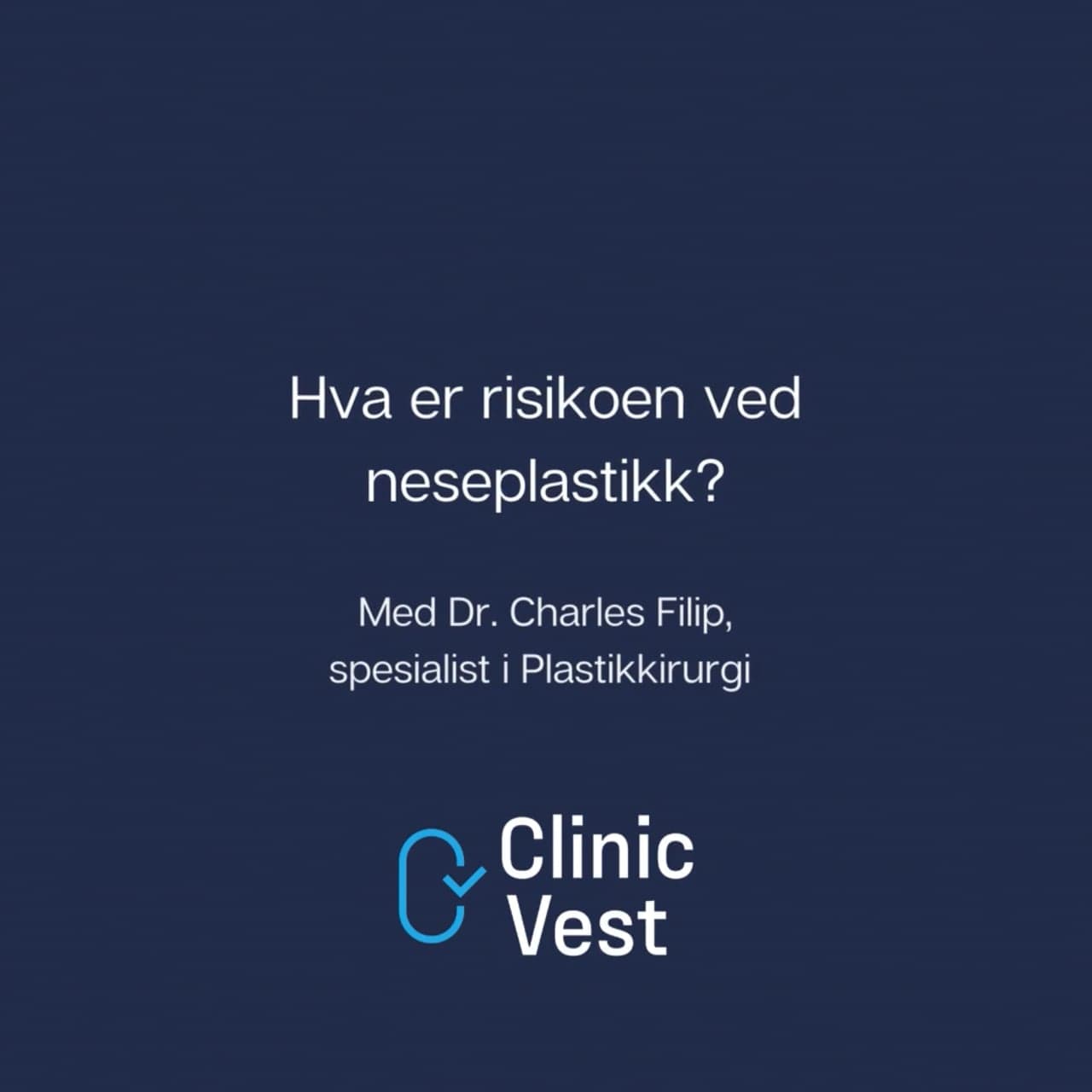 Stillbilde fra videoen «Hva er risikoen ved neseplastikk?»