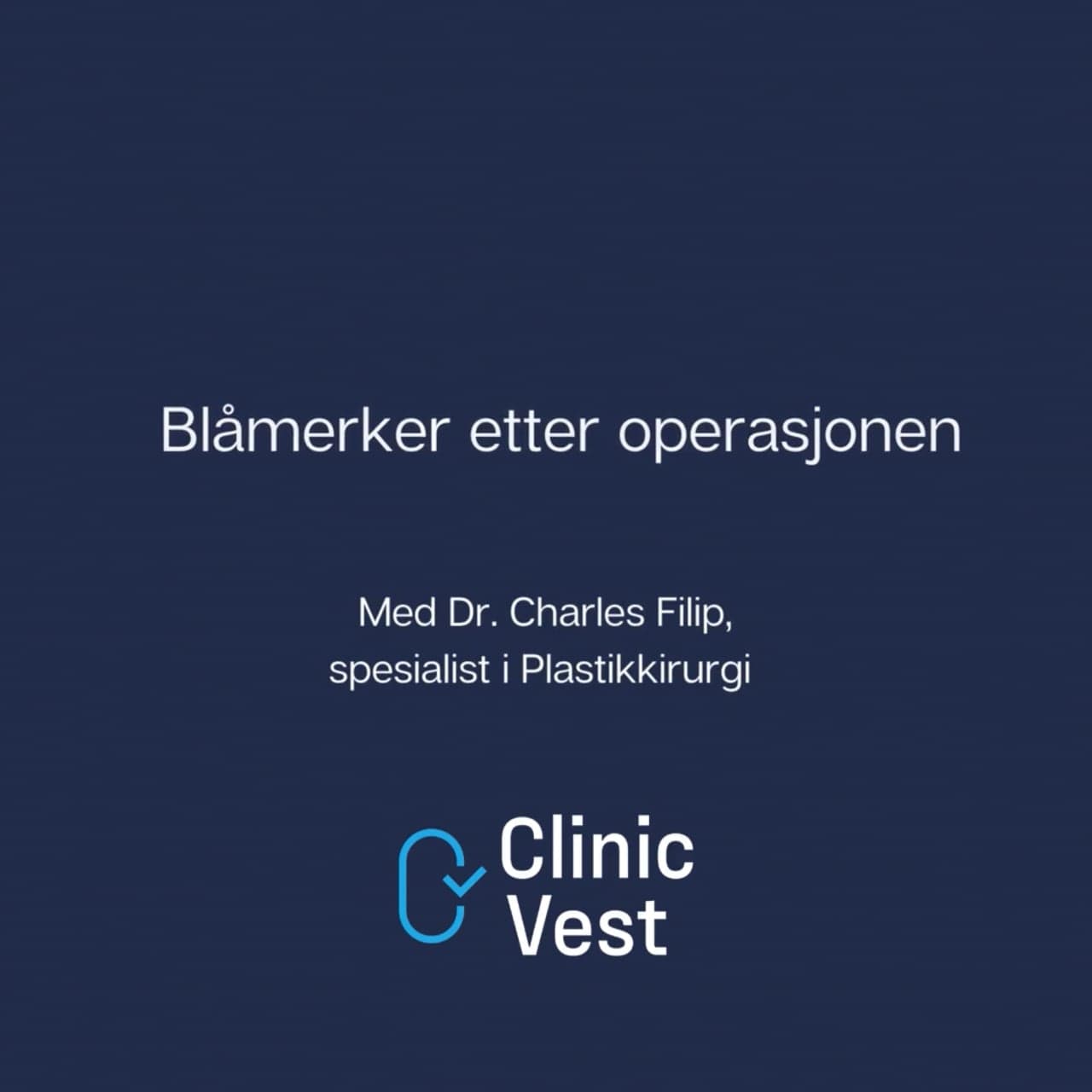 Stillbilde fra videoen «Blåmerker etter operasjonen»